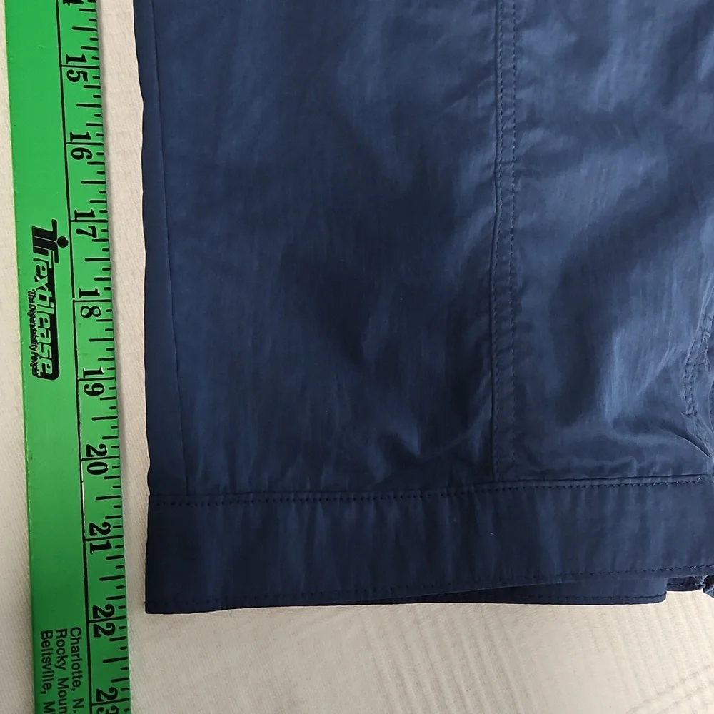 Westbound Parachute‎ Crop Mid Rise Relaxed Leg Pants: Color- Blue: Size- 20W
